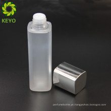 Tampão de alumínio do recipiente cosmético loção fosco plástico quadrado para óleo essencial